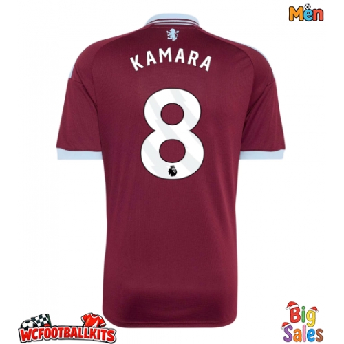Aston Villa Boubacar Kamara #8 Replica Home Stadium Shirt 2026-27 Short Sleeve